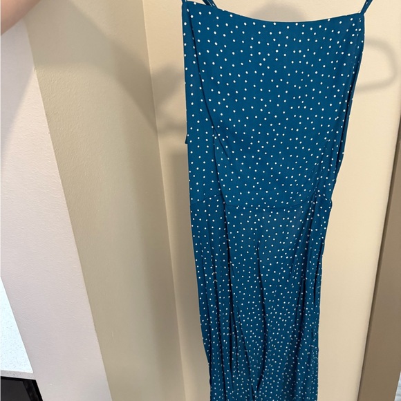 Teal Polka Dot Dress - Picture 1 of 3